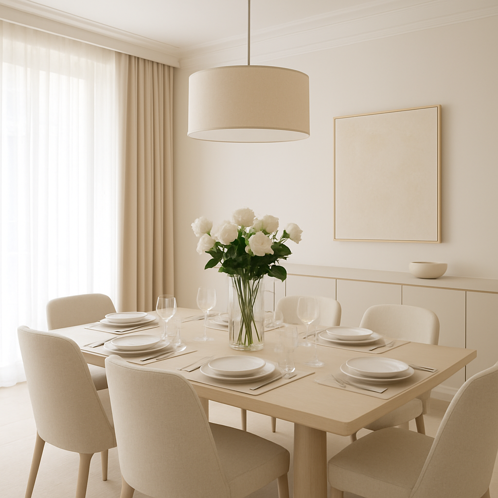 Immaculate dining area